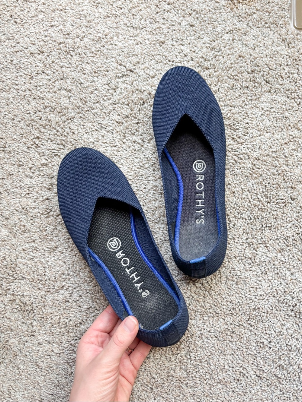 Rothy’s The Flat Navy Blue